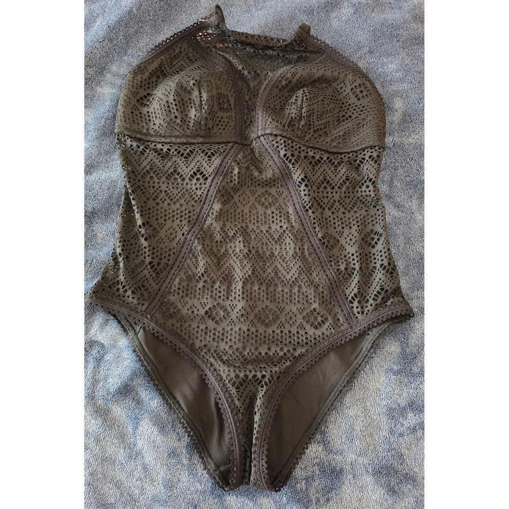 Adore Me One Piece Swimsuit‎ 1X Black Lace Women's NWT